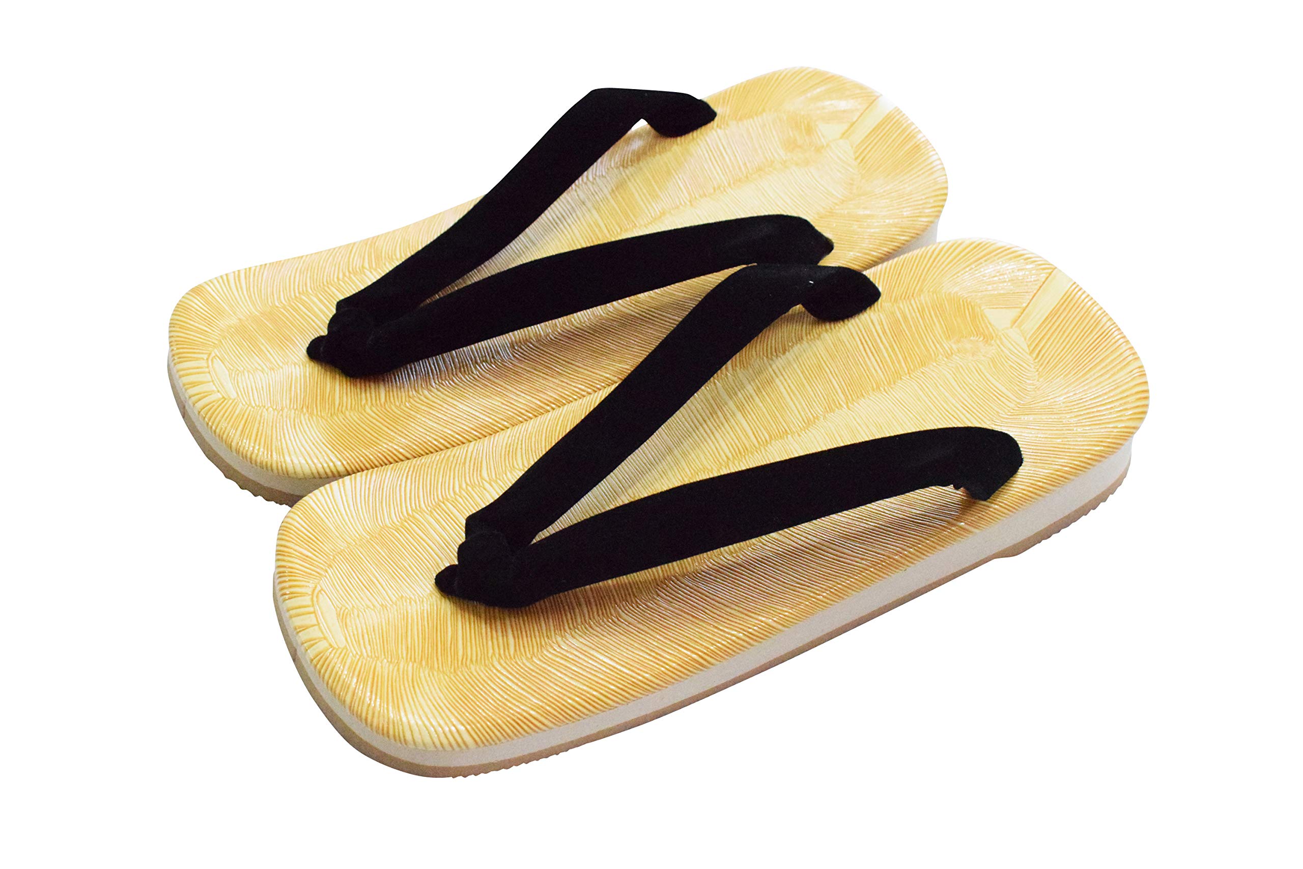 

[kimono-mafia] Men s Zori (Snow Sandals) - Lightweight and Comfortable - Sizes L and LL - White and Black Straps (LL, Black Straps)