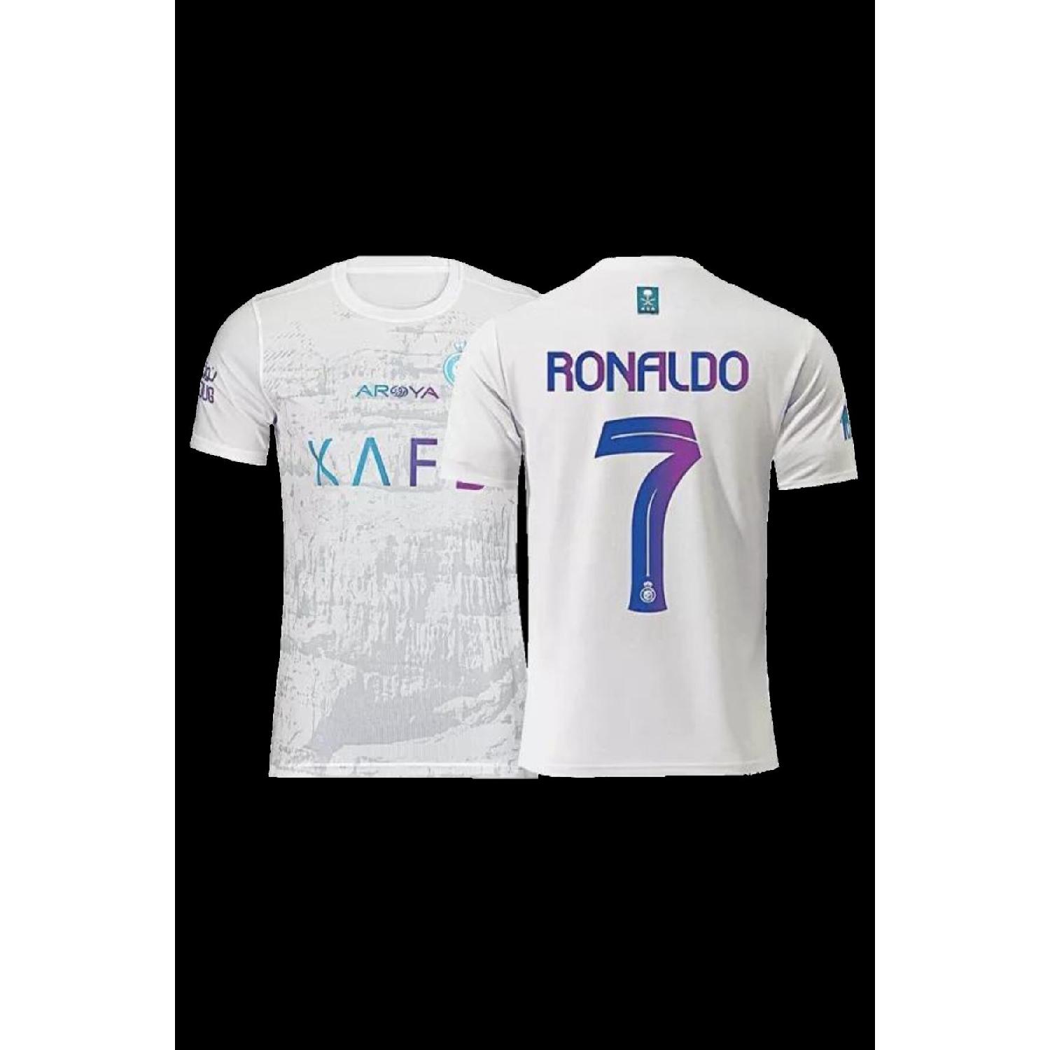 

Белая футбольная майка Al Nasr Ronaldo нового сезона 2023/24, специальный дизайн