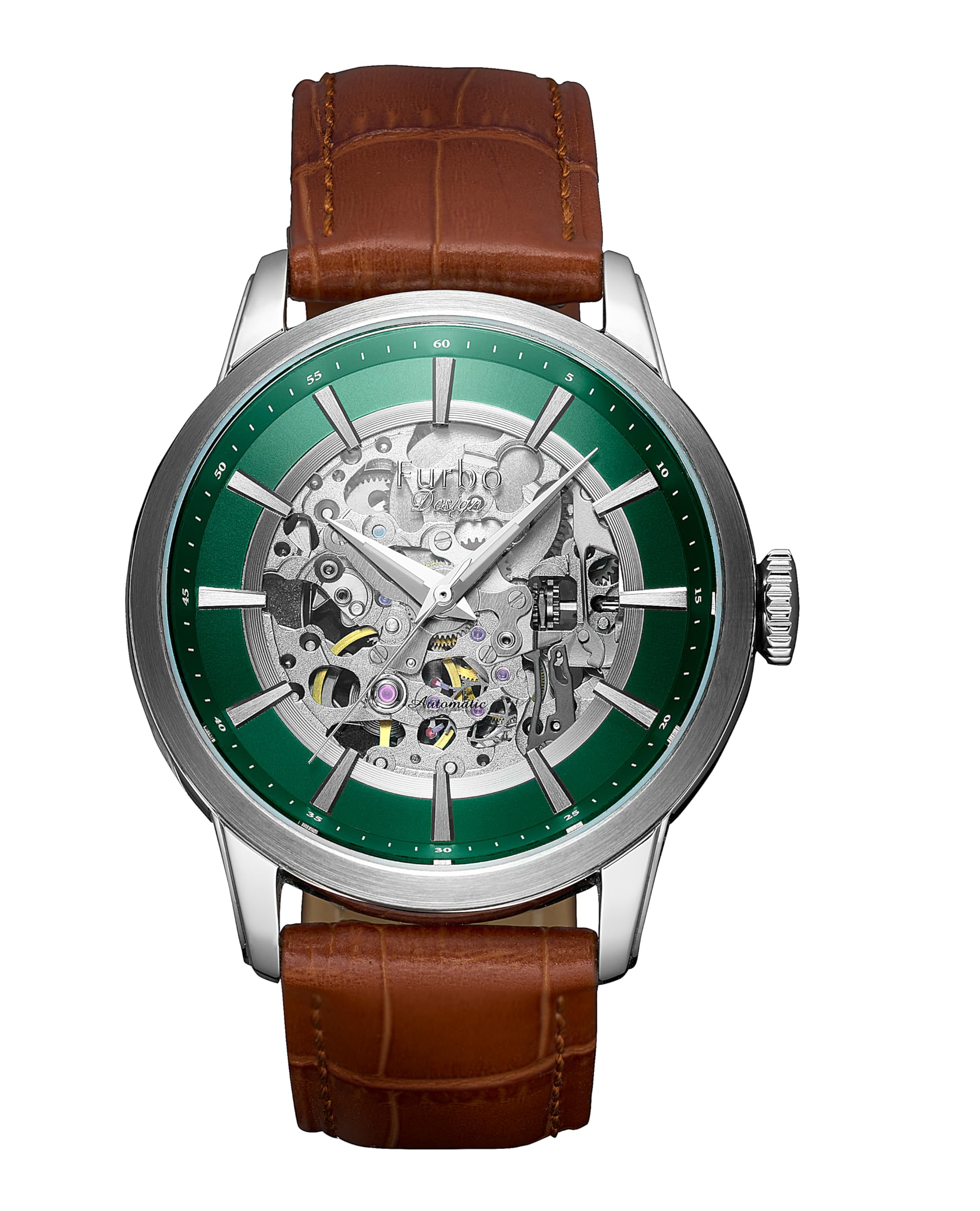 

Furbo Design Brown Watch NF04W-SSGR Men s