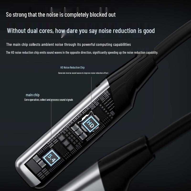 Newmine C59 Wireless ANC Neckband Earphones