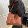 Large Capacity Shoulder Bags for Women Winter Designer Trend Bucket Composite Bag PU Leather Female Commute Handbags CLE