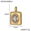 CARLIDANA Trendy 3D Spaceman Astronaut Pendant Space Themed Gold Plated DIY Accessories Stainless Steel Moon Heart Jewelry Charm
