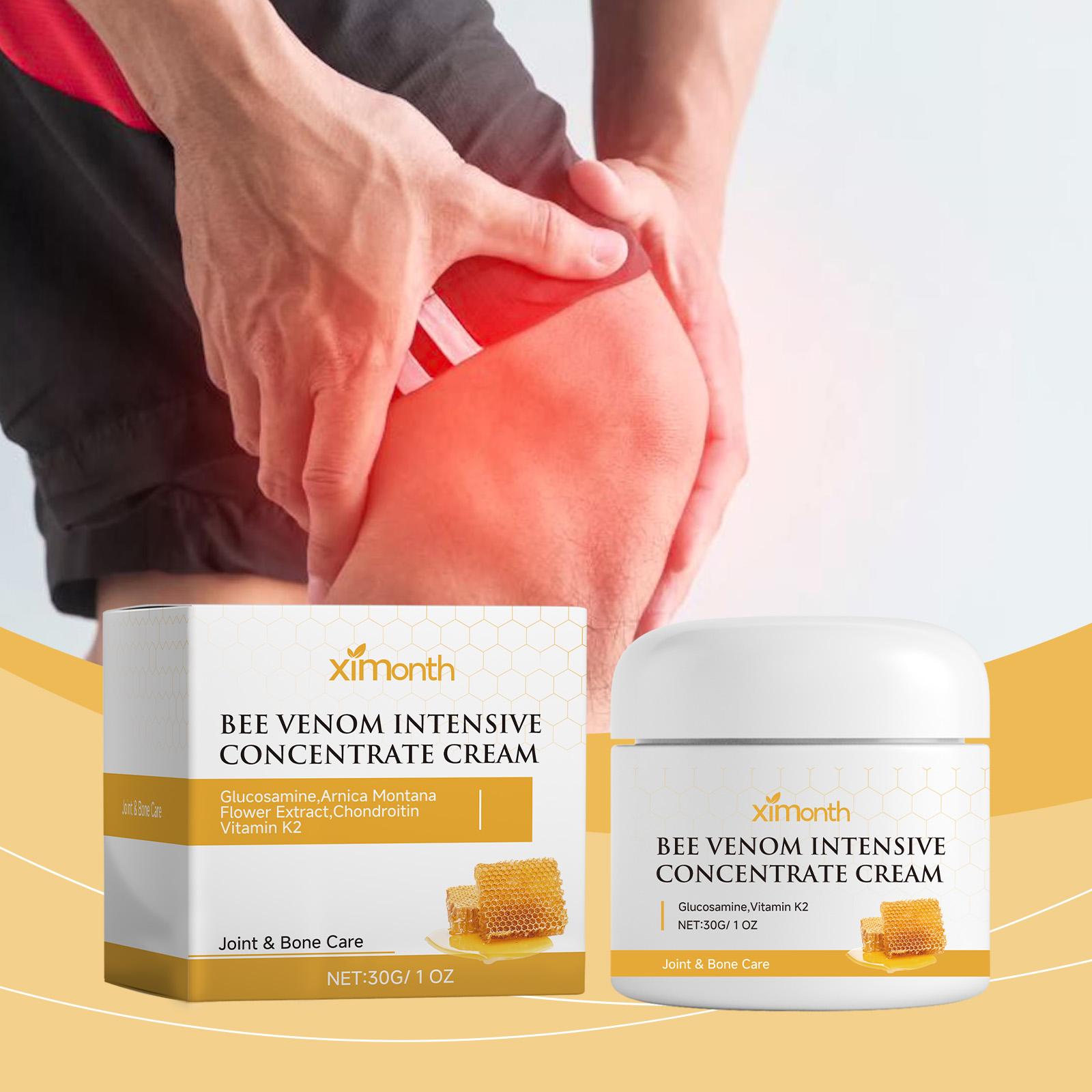 

XIMONTH Bee Venom Joint Cream Massage Cream for Shoulder, Neck, Waist, Leg and Joint Pain Relief