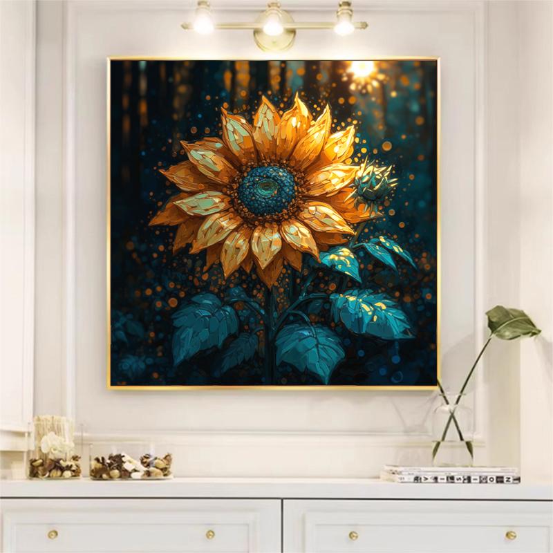 5d DIY Diamond Painting Cross Stitch Abstract Sunflower Diamond Embroidery Mosaic Full Round Drill Home Decor Arts