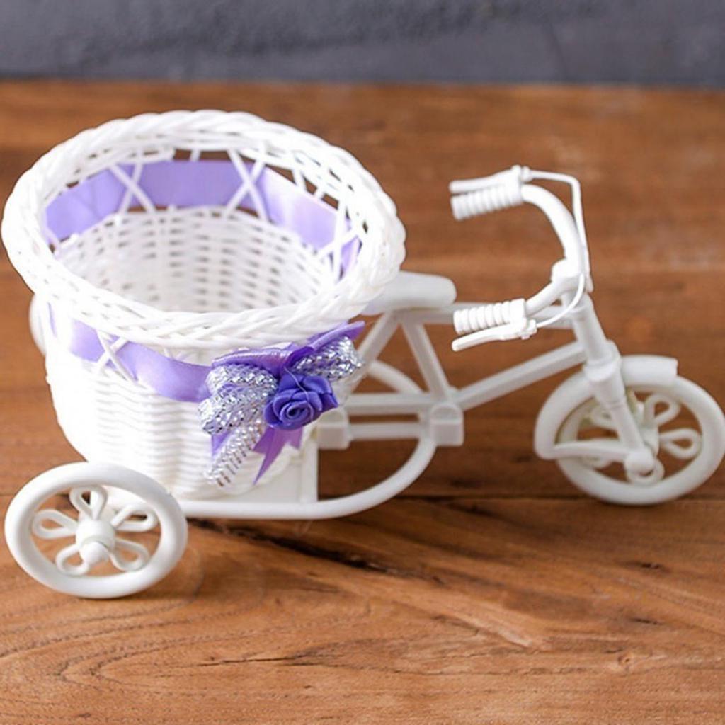 Holiday Offers Tricycle Bike Flower Basket Vase Stand Holder Wedding Parties House Decor