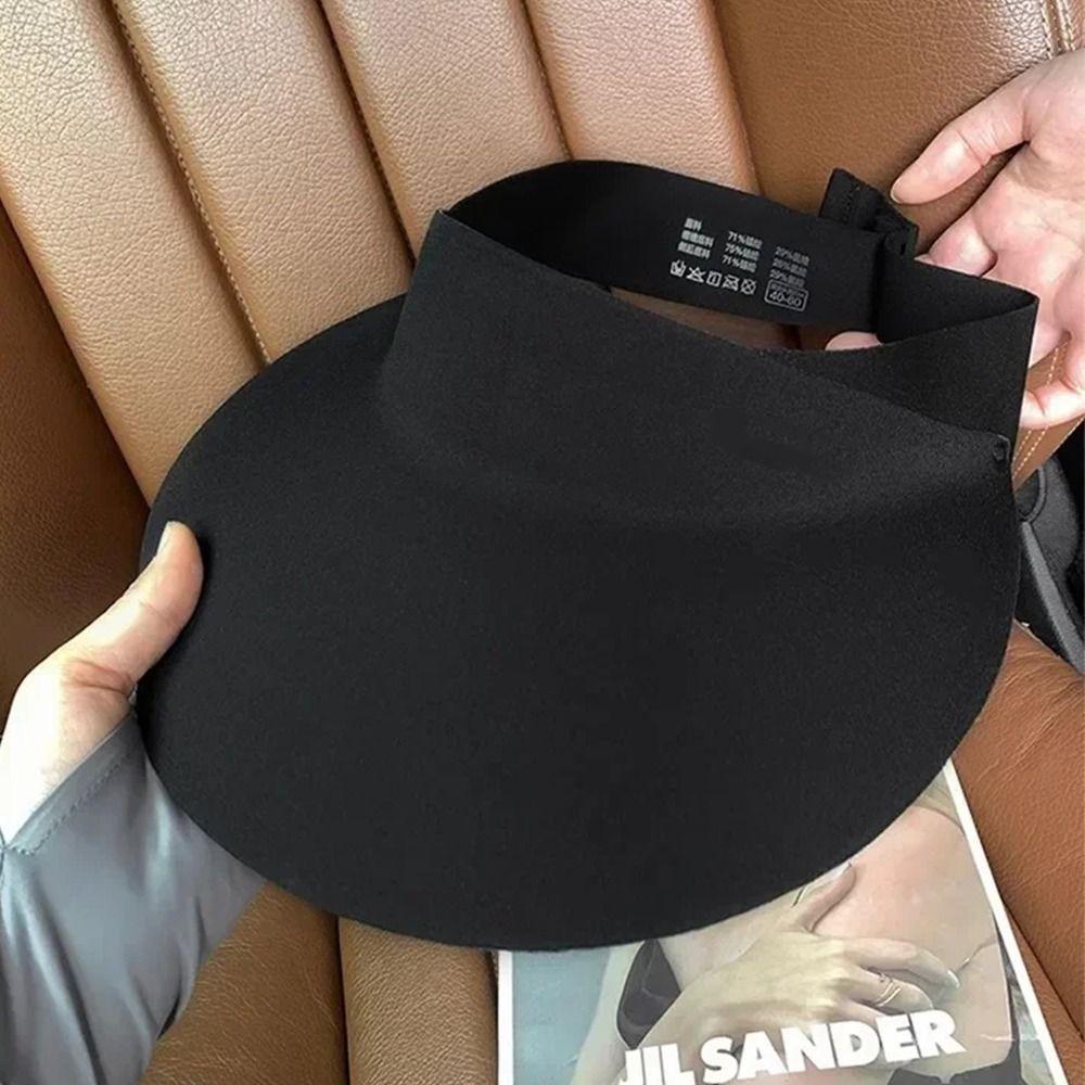 Breathable Traceless Sun Hat Large Brim Women Sun Hat UV Protection Seamless Visor Cap  Holiday