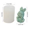 3D Sitting Rabbit Silicone Mold DIY Cute Bunny Candle Mold Making Handmade Soap Polymer Clay Plaster Epoxy Resin Mold Home Decor