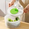 Large Manual Vegetable Spinner Dryer Multipurpose Fruit Washer With Storage Lid And Colander Quick Salad Prepar Kitchen Access