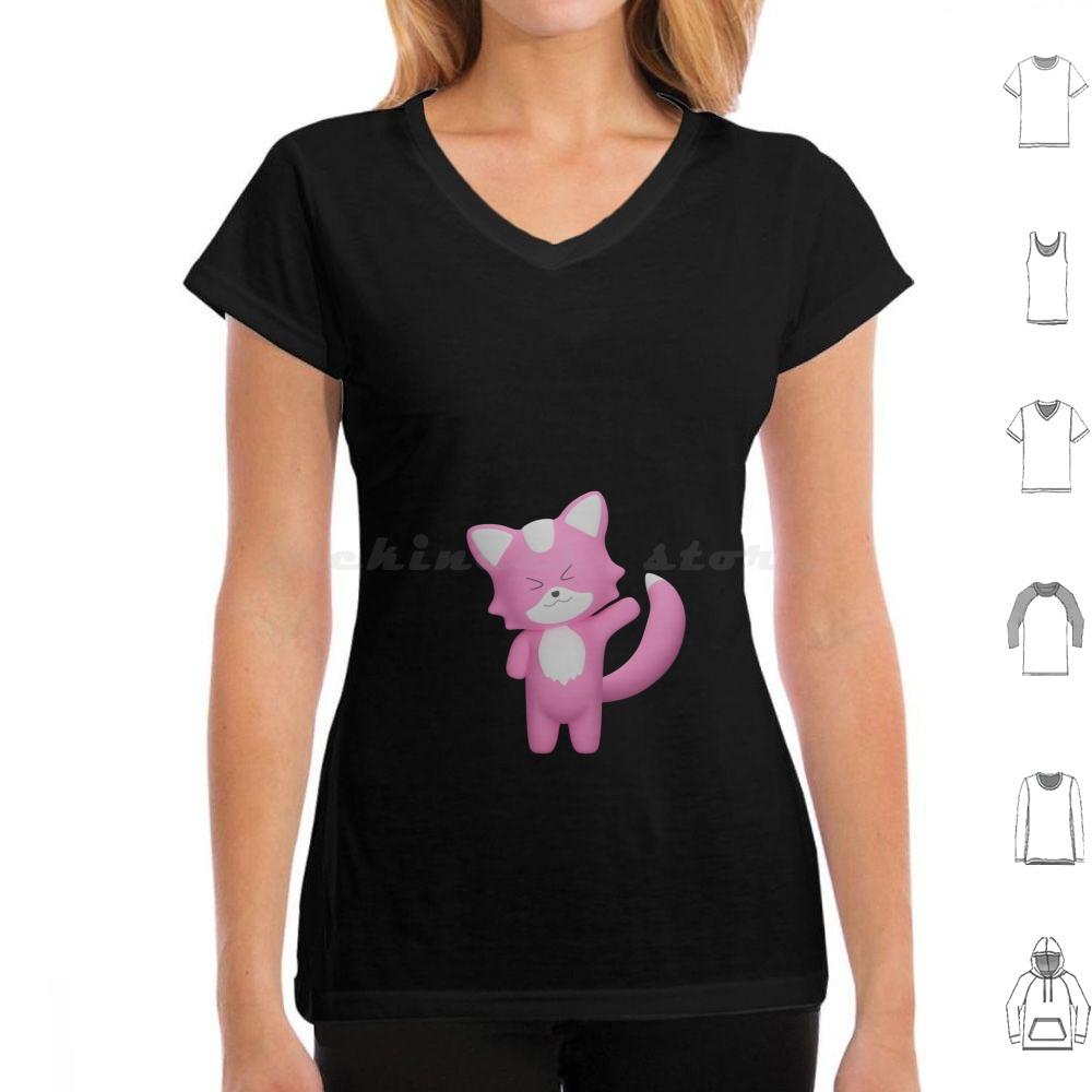 Hi  My Name Is Patricio T Shirt Cotton Men Women DIY Print Fox Animal Cute Funny Animals Pink Aesthetic Cat Kitten Kawaii