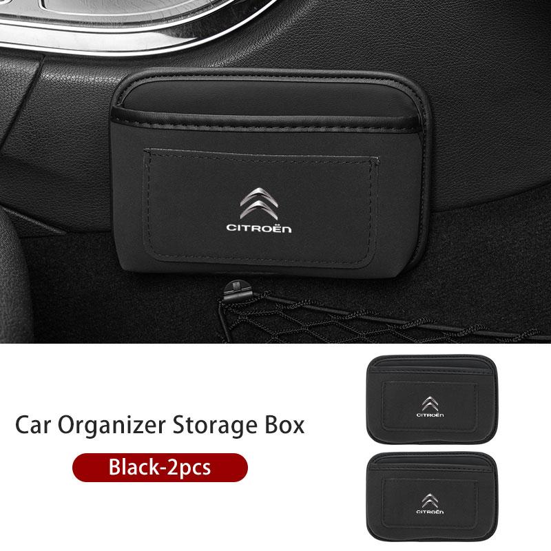 Einfügebare Auto-Karten-Telefon-Schlüssel-Einfügebare Box Selbstklebende Aufbewahrungstasche für Citroen C5 C1 C2 C6 C4L DS3 DS4 DS5 C-Elysee Grand Berlingo