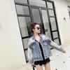 Cotton Denim Coat Women Lace Spring Autumn Ropa Cardigan Jeans Jackets