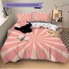 3pcs Sunburst Stripes Bedding Cover Set, Fashion Classic Popular Print Bedding Set, Soft Comfortable, All Season Use, For Bedroom, Guest Rooma0819180