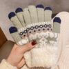 Coldproof Christmas Reindeer Gloves Warm Touch Screen Mittens New Winter Gloves  Autumn Winter