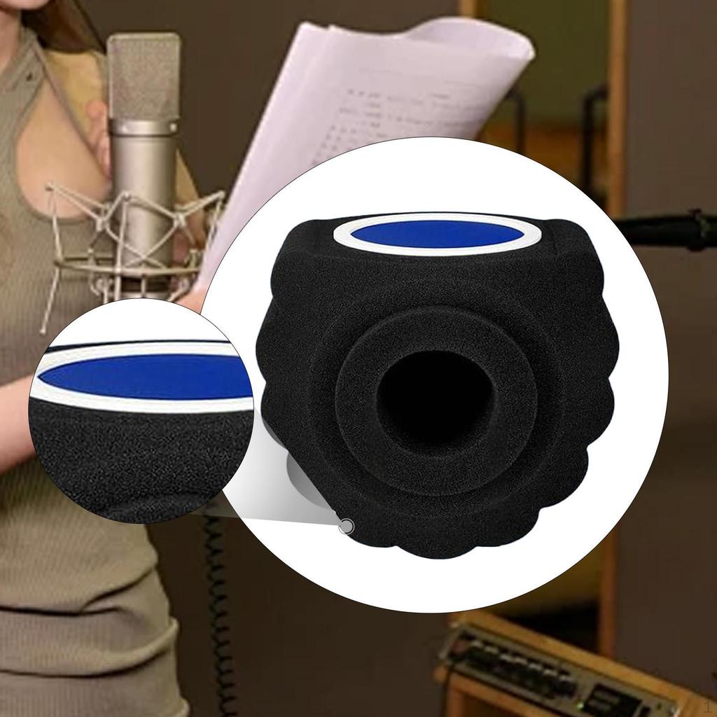 Wind Ball Lightweight Noise Reduction Mic Soundproof Cover for Home Studios
