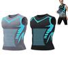 Summer Men Shapewear Ionic Shaping Vest Sleeveless Shirt Tight Compression Shirts Tank Top Body Shaper Breathable Ice Silk Vest