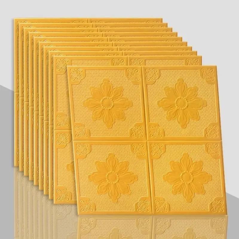 European Style Simple 3D Wall Stickers Ceiling TV Background Decor Wallpaper House Renovation Accessories Waterproof Decoration