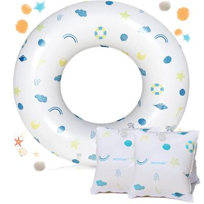 Set de joacă cu apă de 80 cm cu plutitor și inele de braț pentru adulți și copii, Perfect pentru vacanța de vară, Activități în aer liber, Plajă, Piscină și altele. Potrivit