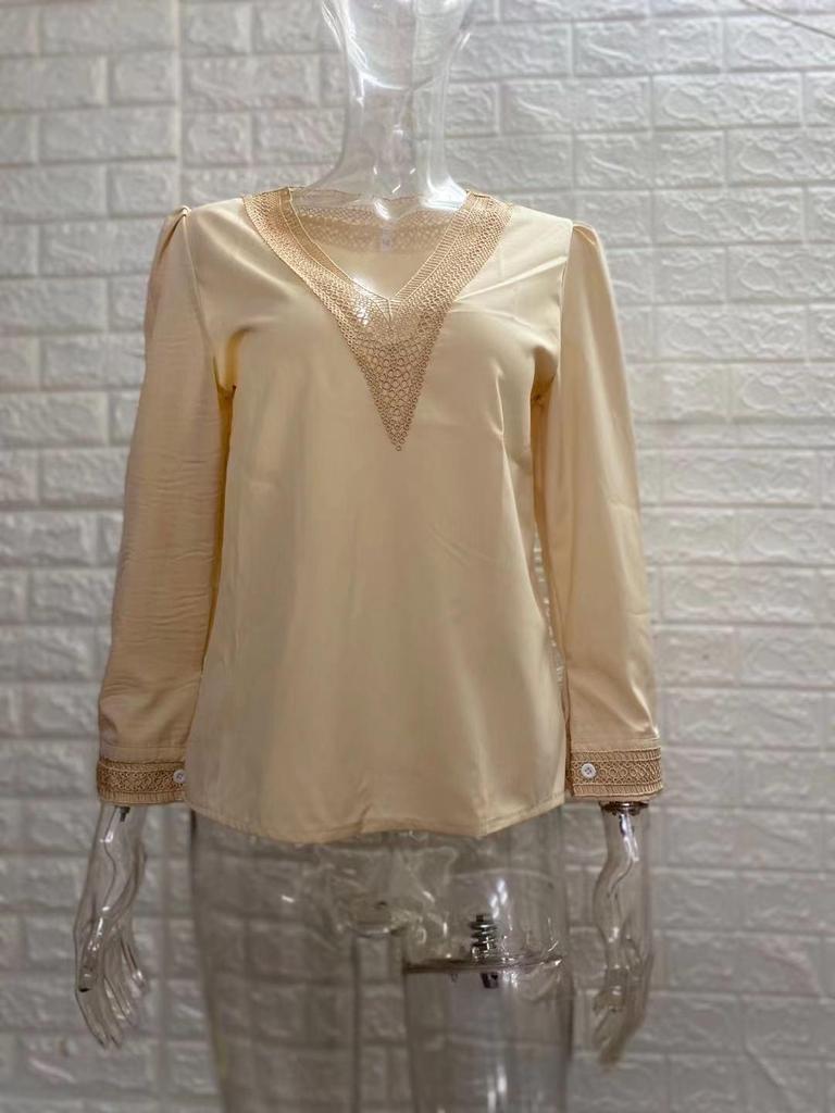 Lace Trim Long Sleeve Shirt - New Autumn Collection
