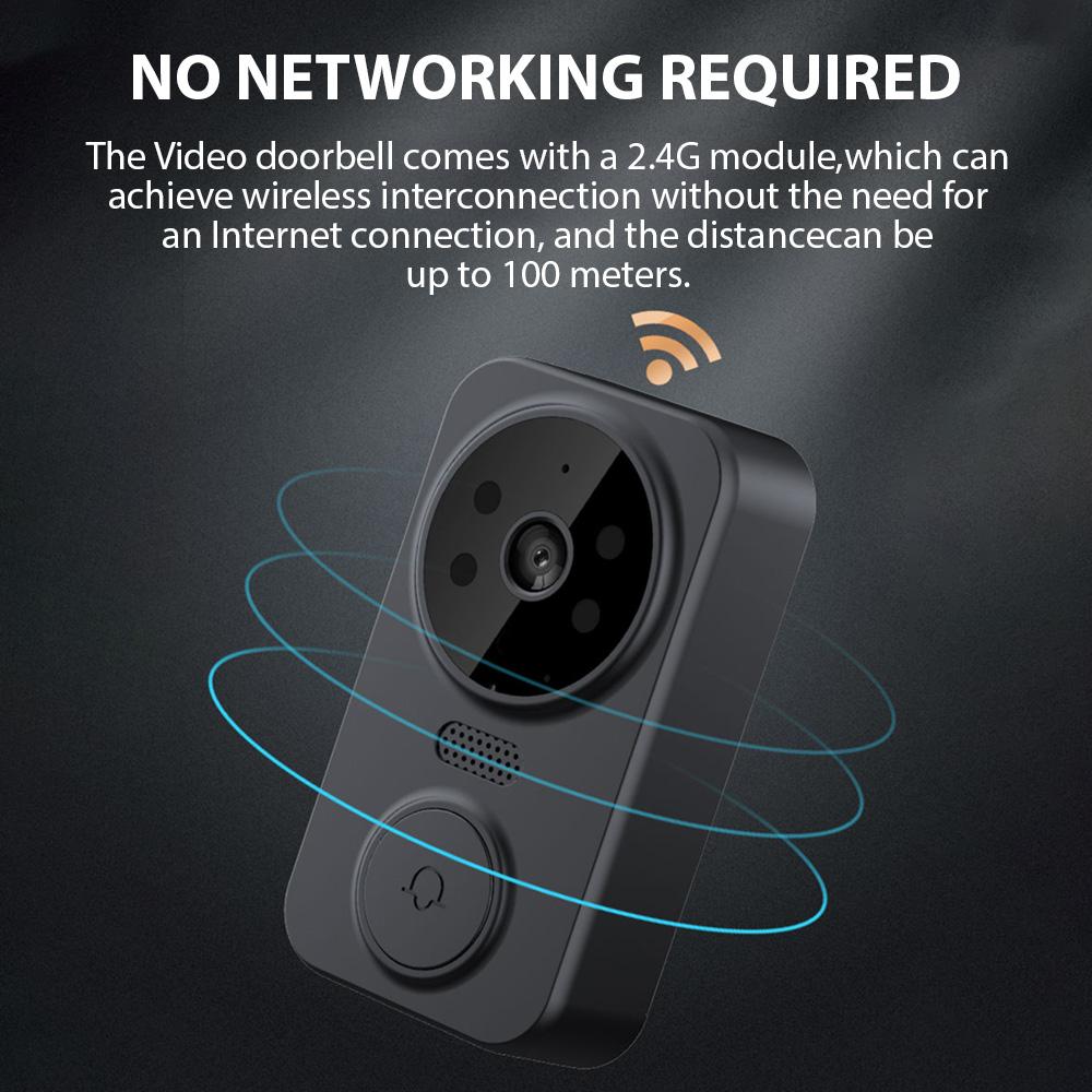 4.3 Inch IPS Screen 2.4G Wireless Visual Intercom Doorbell with Screen, Wireless Smart