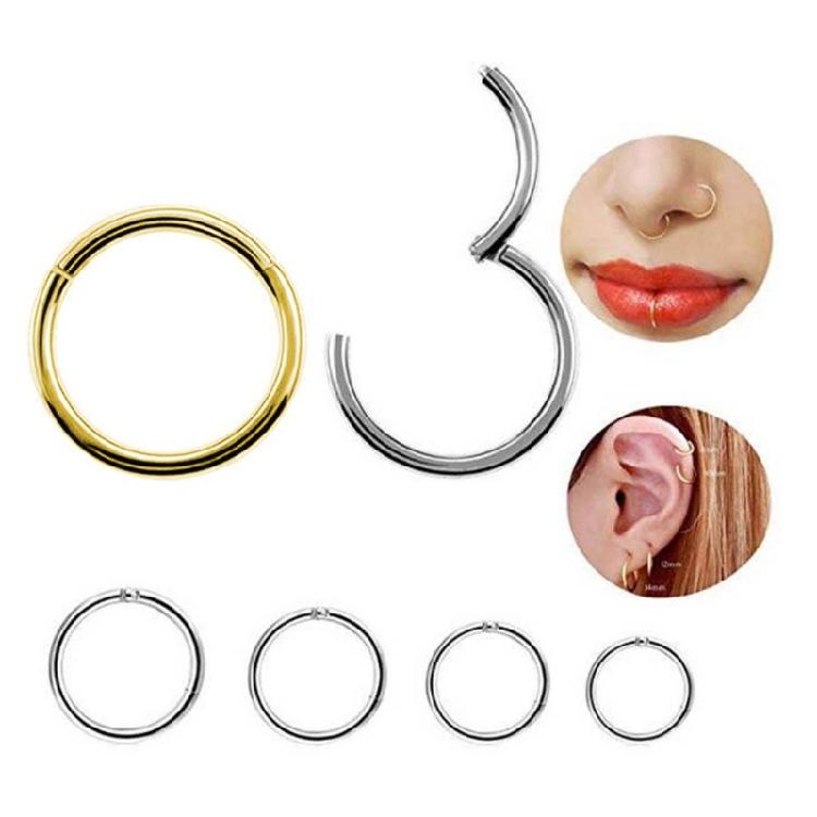 Nose Ring Stainless Steel Body Jewelry Tragus Septum Piercing Cartilage Hoop