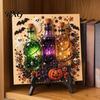 Handmade Home Decor Wall Art Halloween Faux Pearl Kit, Pumpkin Ghost DIY Painting Stress Relief Creative Hobbies 3D Bead Craft Set for Adults,