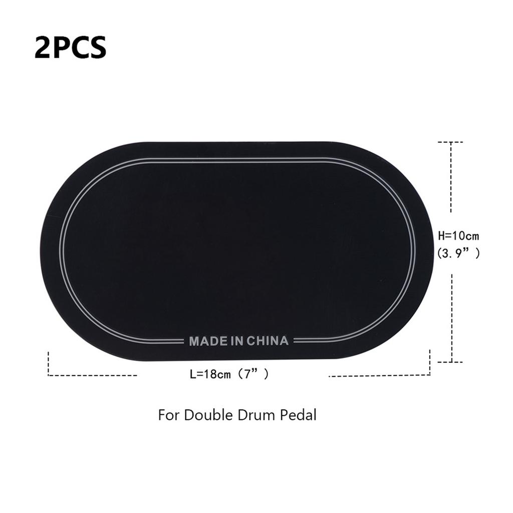 2 Pack Double Pedal Drumhead Patches Wear resistant Stickers Self Adhesive Drumhead Patch Protectors Drum Protective