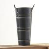 Creative Tin Flower Bucket Round Wrought Vase Beer Barrel Retro Tin Barrel  Wedding