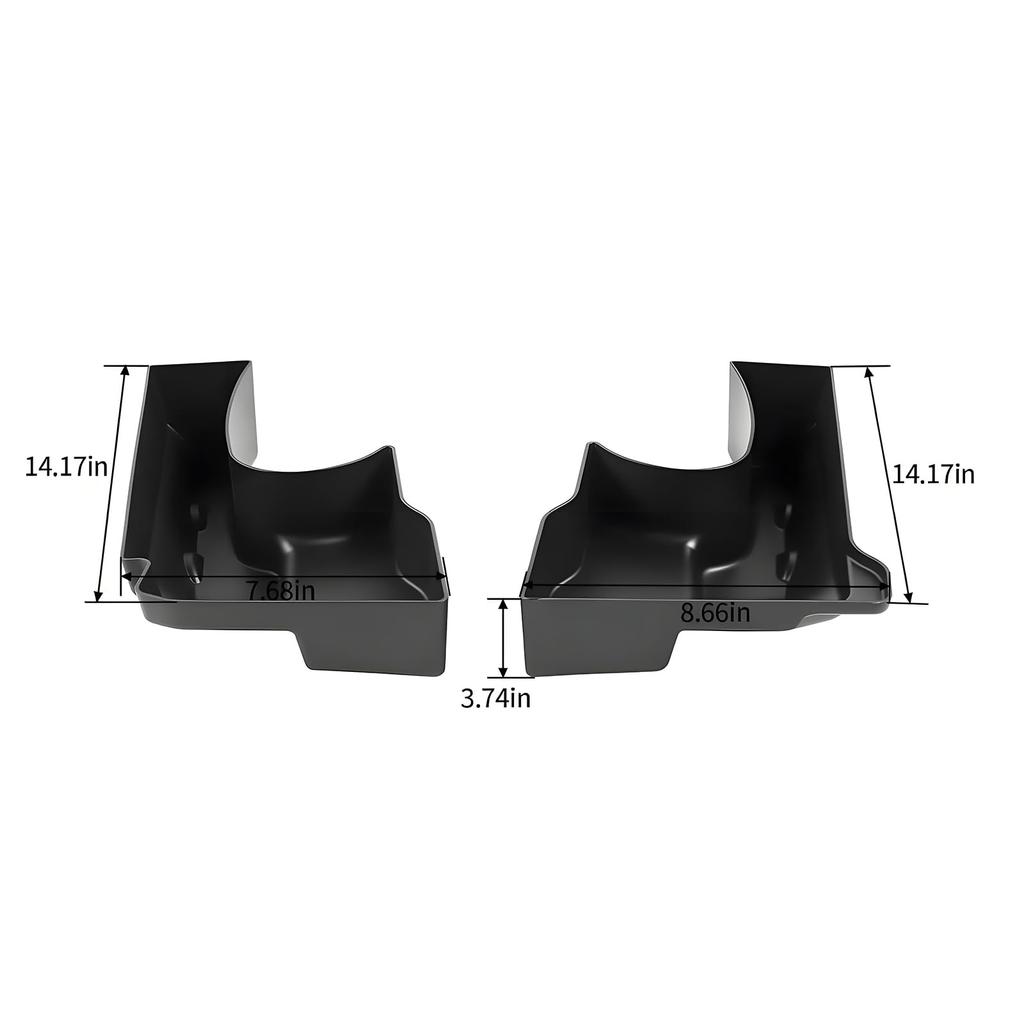 YOCTM Trunk Side Storage Boxes for Jeep Wrangler JK 2012 2013 2014 2015 2016 Customizable Tail Side Storage Convenient Black of (2011 2017), Box,