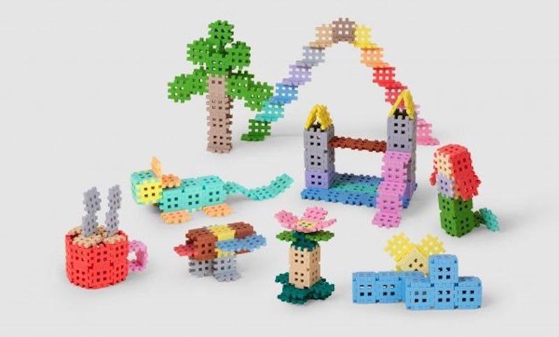 Klocki Konstrukcyjne Marioinex Mini Waffle Pastel 140 Elementów Dla 4-Latka Wspierające Motorykę