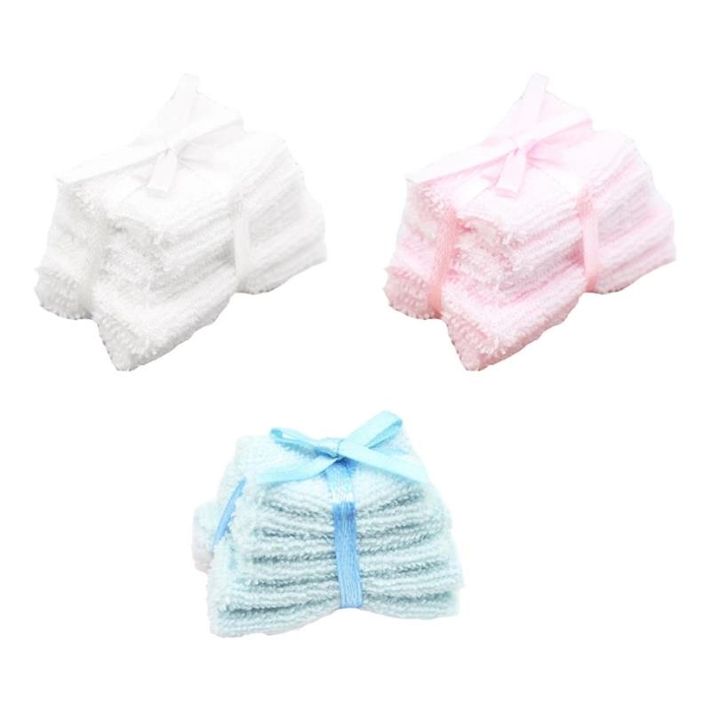 Model Bath Towel Dollhouses Kitchen 1:12 Scale Realistic Bathroom Bath Towel Model for Shower Creative Fun