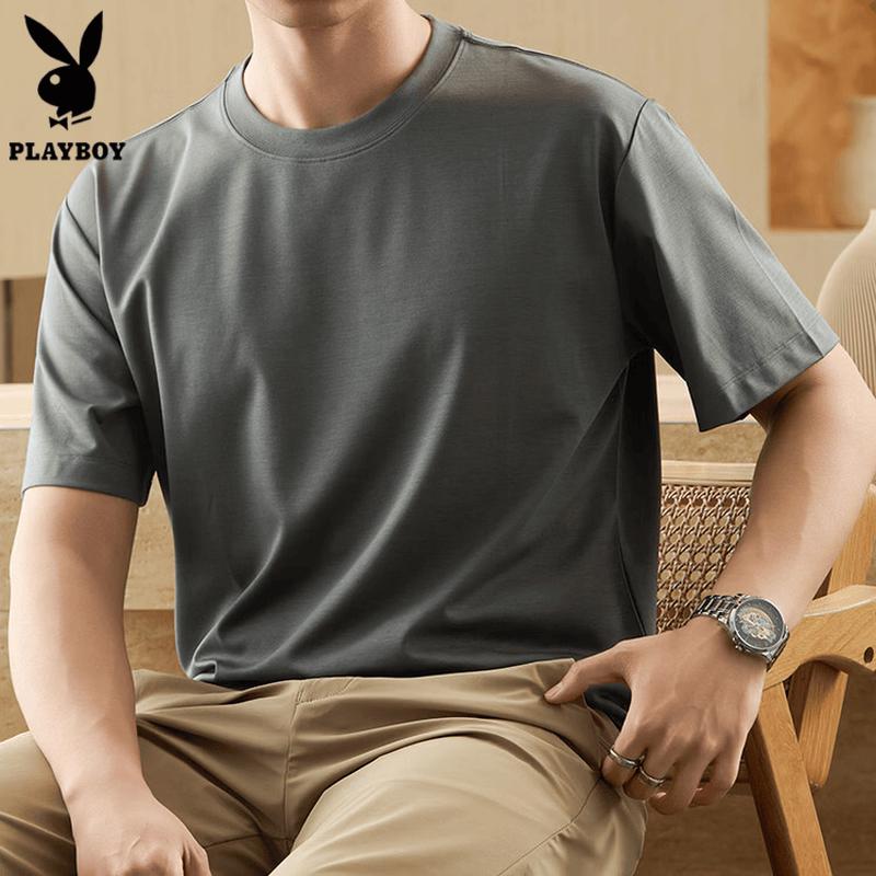 PLAYBOY Men s Summer Short-Sleeve T-Shirt M