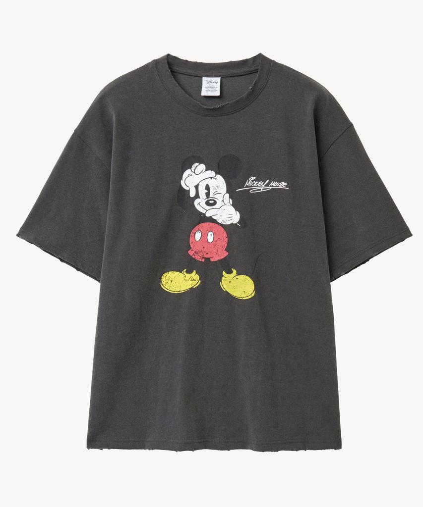 VTWO Vintage Washed Photo _Mickey_ T-Shirt