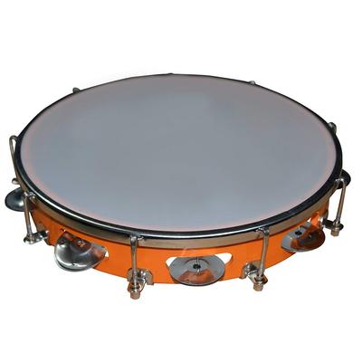 Faser Dafli/Tamburin 12 Zoll Handperkussion Musikinstrument Zufällige Farbe