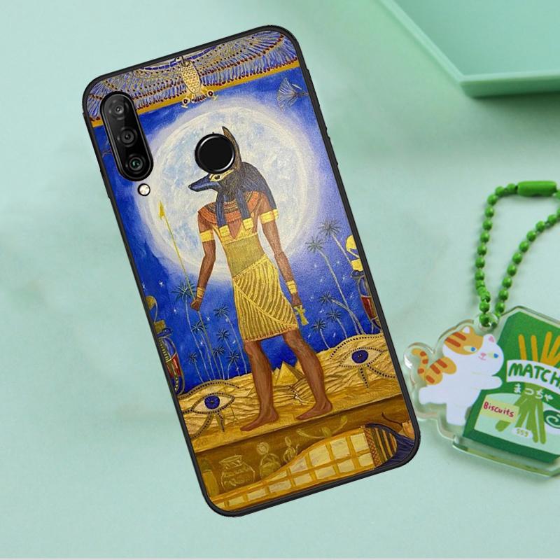 Egypt Pharaoh Mural For Huawei Nova 12s 12i 11i 7i 8i 9 10 SE Y91 Y90 Y60 Y70 Y72 Y61 P60 Pro P30 P40 Lite Case