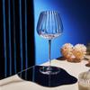Modern Striped Vertical Transparent Glass, Red Wine & Champagne Glass for Home Parties