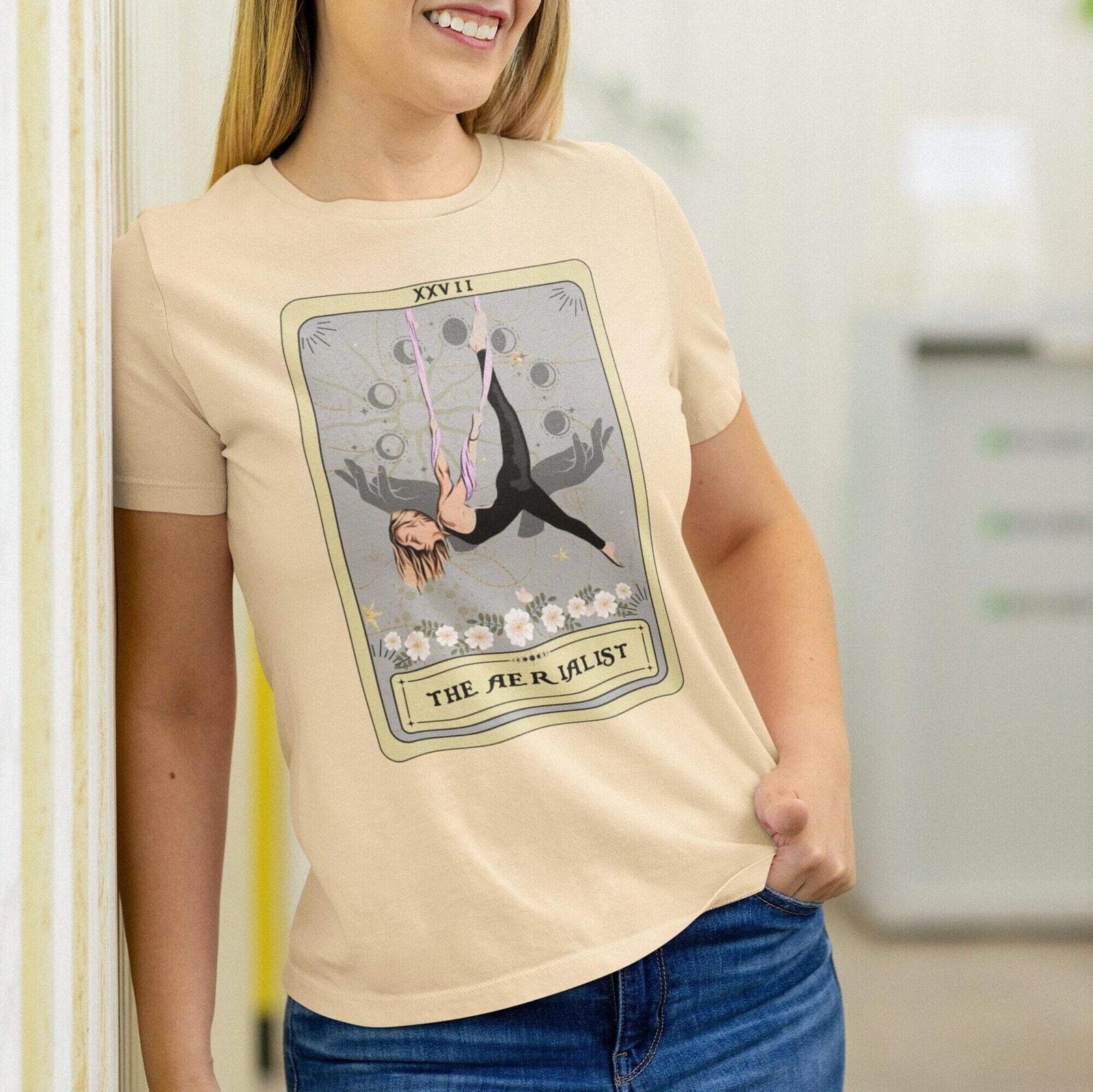 Aerialist Tarot Card Shirt - Aerial Yoga Tee for Aerial Dance Lovers 4XL