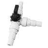 3-way Diverter Valve Pool Water   Control Valve with Handwheel   for 1.25 Inch 1.5 Inch Female Threaded Hose Connections