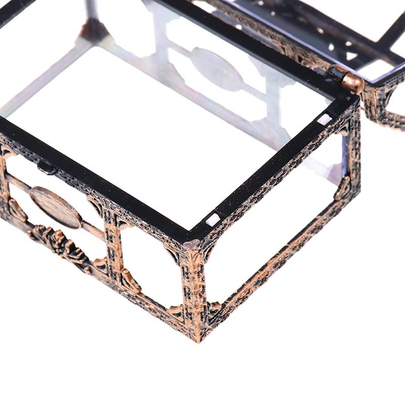 Caja de Gemas Transparente Creativa Pirata Caja de Plástico Accesorios de Decoración de Escena Pirata Caja de Almacenamiento Transparente