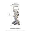 Western Beauty Zinc Alloy Bottle Opener & Refrigerator Magnet - Personality Beer Tool for Restaurant Use