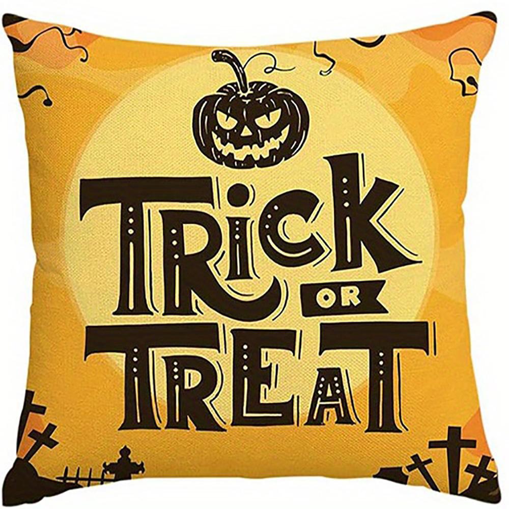 Black Cat On Pumpkin Pillow CoverSuitable for Sofa Car Bedroom Decorative Cushion Cover Pillow Cover