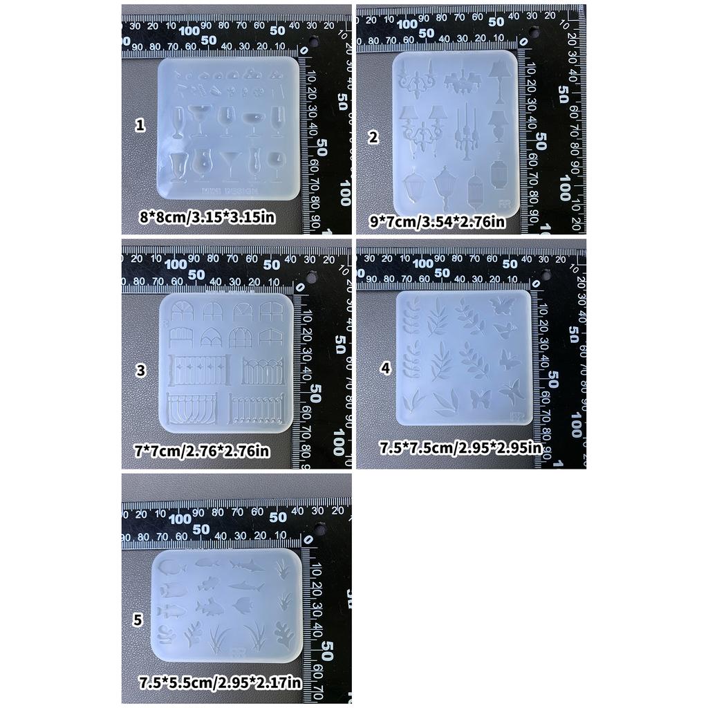 Praktická forma na výrobu příslušenství Praktická sada silikonových forem pro různé řemeslné a ručně vyráběné šperky