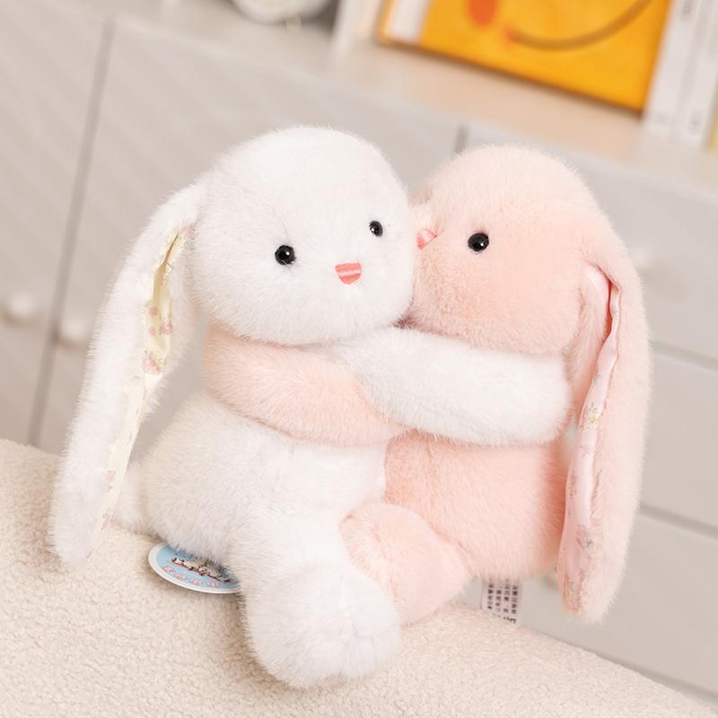 25cm Cartoon Leuke Lange Armen Knuffel Dier Pluche Pop Kussen Koppel Capybara Beer Konijn Olifant Pluche Speelgoed Warme Knuffel Cadeau Voor Kinderen about 25cm