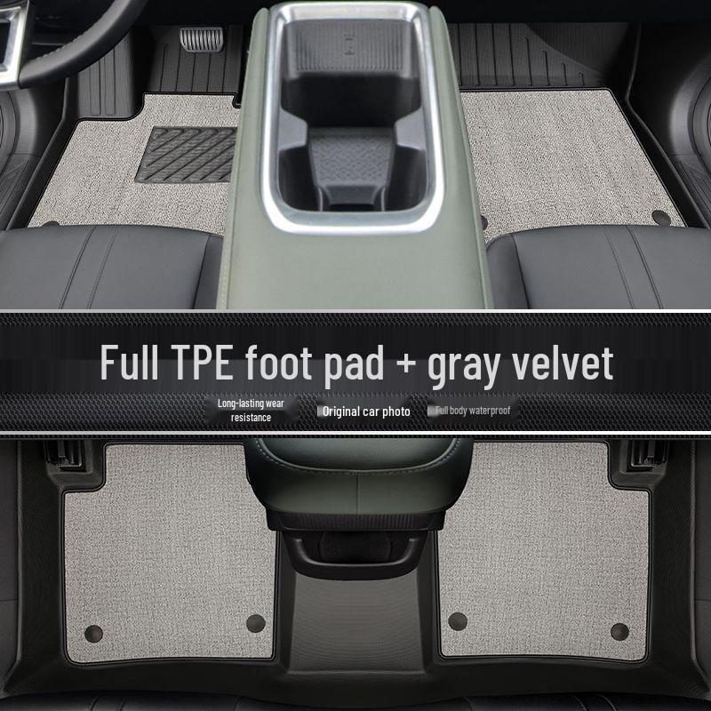 New Yueye PLUS TPE Floor Mats: Full Coverage for Baojun Driver's Side & Trunk