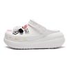 Crocs Crush Clog EVA Bubble Jellyfish Sweetheart Handkerchief Cute American Casual Personality Hole Shoes Unisex Black Pink White