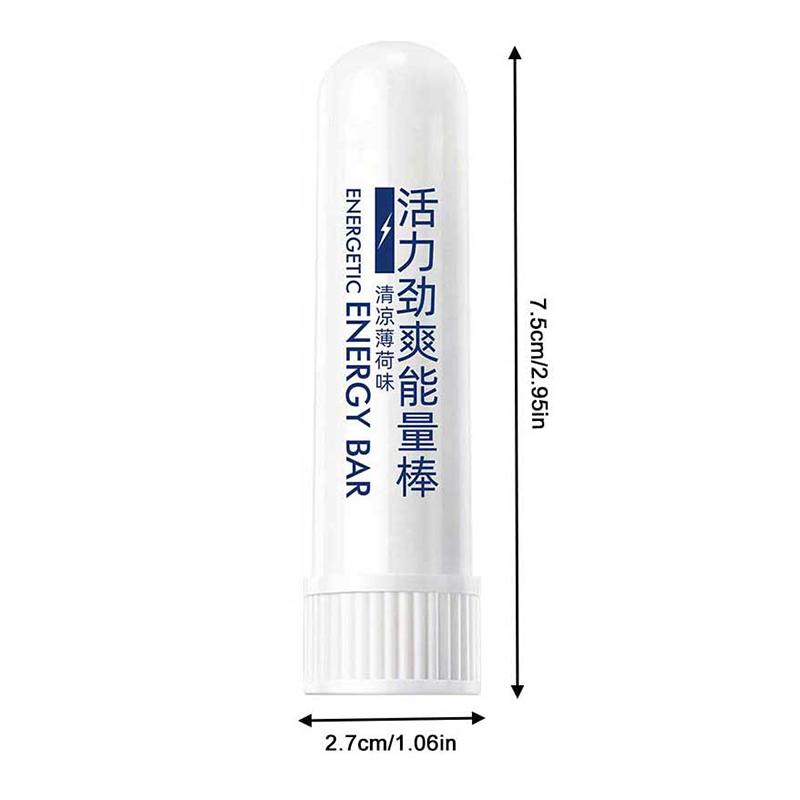 5Pcs Mints/Grapefruit Energy Stick Nasal Aspiration Mint Nose Breathing Stick Aromatherapy Nasal Inhaler Energy Vapors Stick