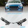 2 st För Mazda 3 Sedan SV Sport 2014 2015 2016 2017 2018 BHN1500T1F Höger & Vänster Främre Stötfångare Fästen Stöd