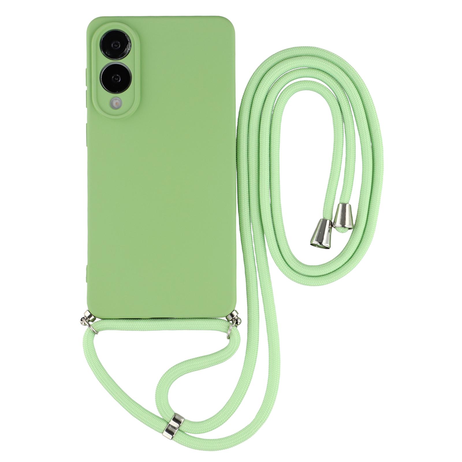 

Для Samsung Galaxy S25 Edge Чехол Гибкий ТПУ Подкладка из волокна Защита от ударов Кроссбоди Чехол для телефона Matcha Green