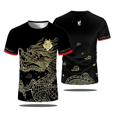 Esports Team Uniform G2 Sports T-shirt Nationale Sport Spelen Jersey Mannen T-shirts Ronde Hals Ademend Sneldrogend Oversized T-shirts