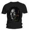 Official Bob Marley Rasta Smoke Mens Black T Shirt Bob Marley Classic Tee