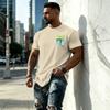 Men's Vintage Texture Printed Short Sleeve T Shirt Loose Fit Casual Summer Daily Top Lightweight Breathable Fabric Comfortable Design